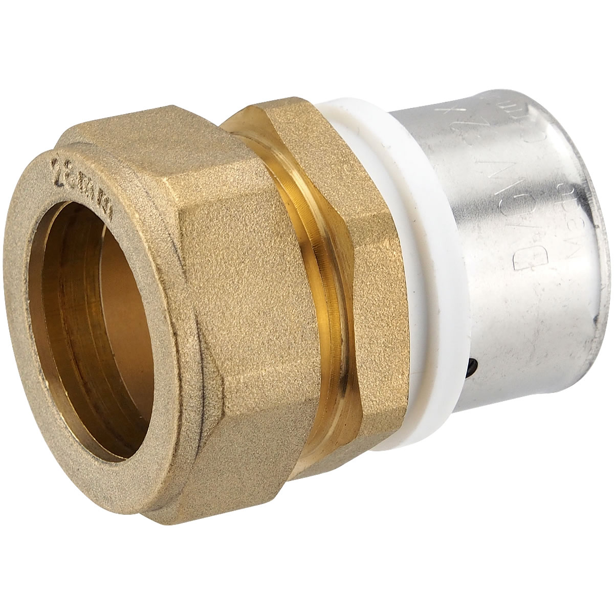 Pressfitting-Übergang 32 x 3,0 mm MV-Rohr auf Klemmverschraubung für 28 mm Kupferrohr